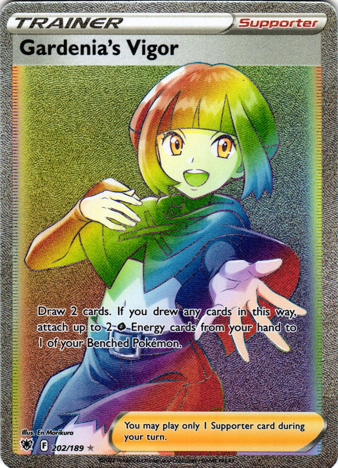 Gardenia's Vigor 202/189 Rainbow Rare ASR: Astral Radiance - Pokemon