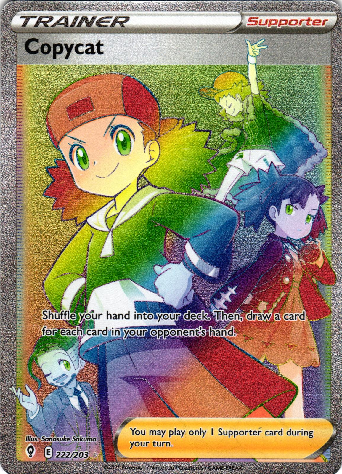 Copycat 222/203 Rainbow Rare EVS: Evolving Skies - Pokemon