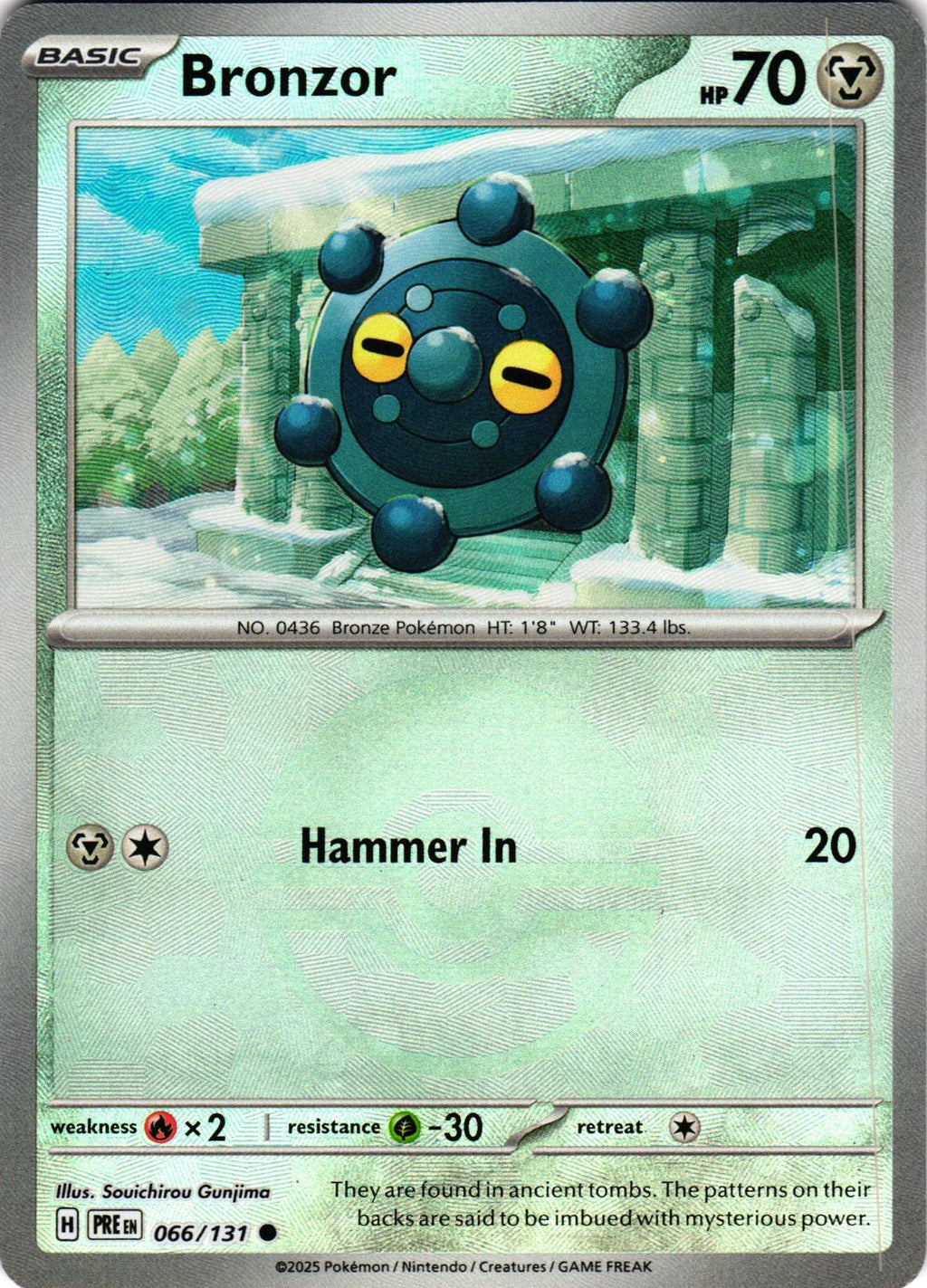Bronzor (Poke Ball Pattern) 066/131 Common PRE: Prismatic Evolutions - Pokemon