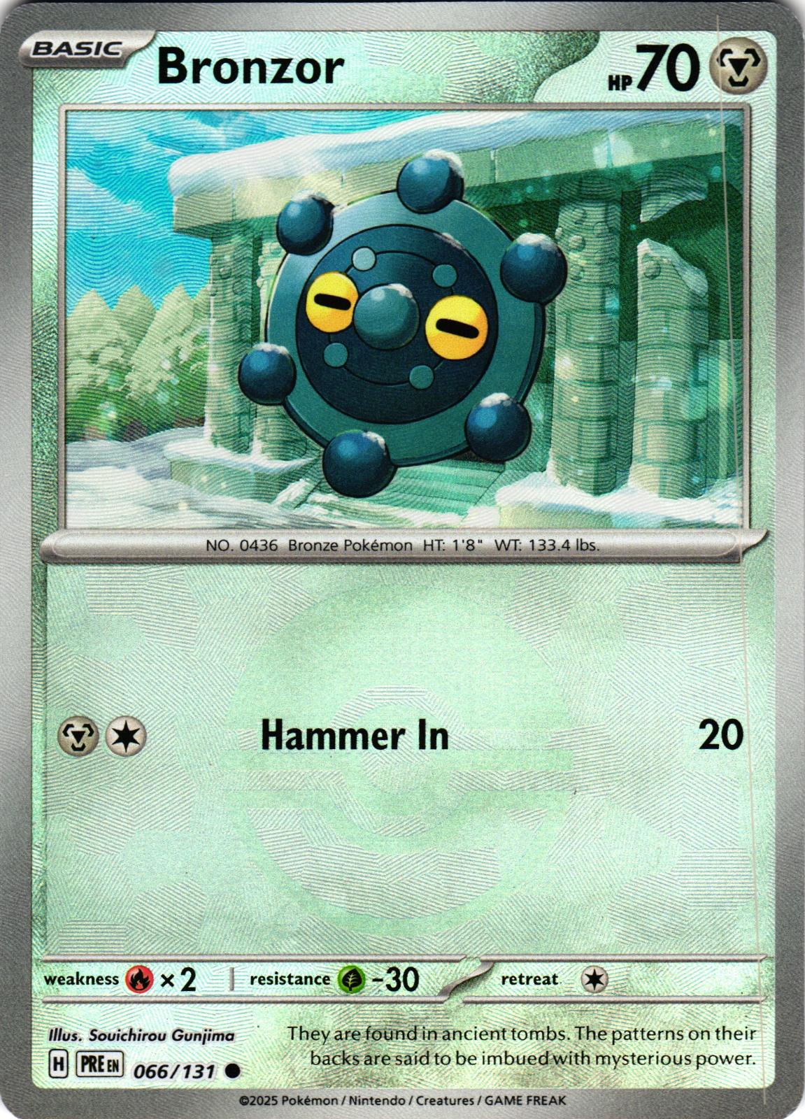 Bronzor (Poke Ball Pattern) 066/131 Common PRE: Prismatic Evolutions - Pokemon