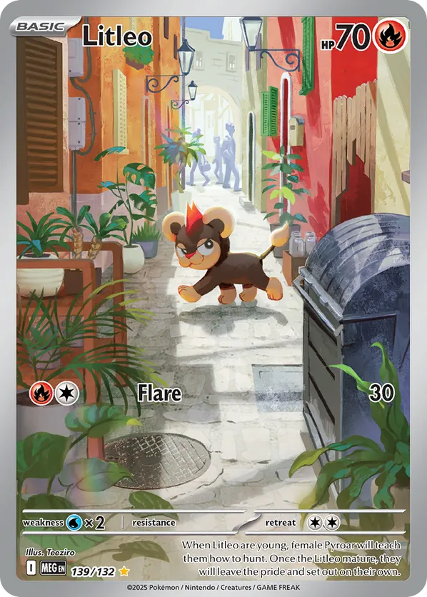 Litleo | MEG: Mega Evolution | 139/132 | Illustration Rare | Pokemon