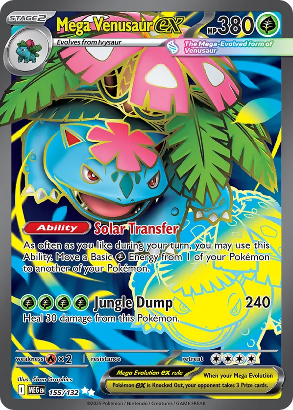 Mega Venusaur ex | MEG: Mega Evolution | 155/132 | Ultra Rare | Pokemon