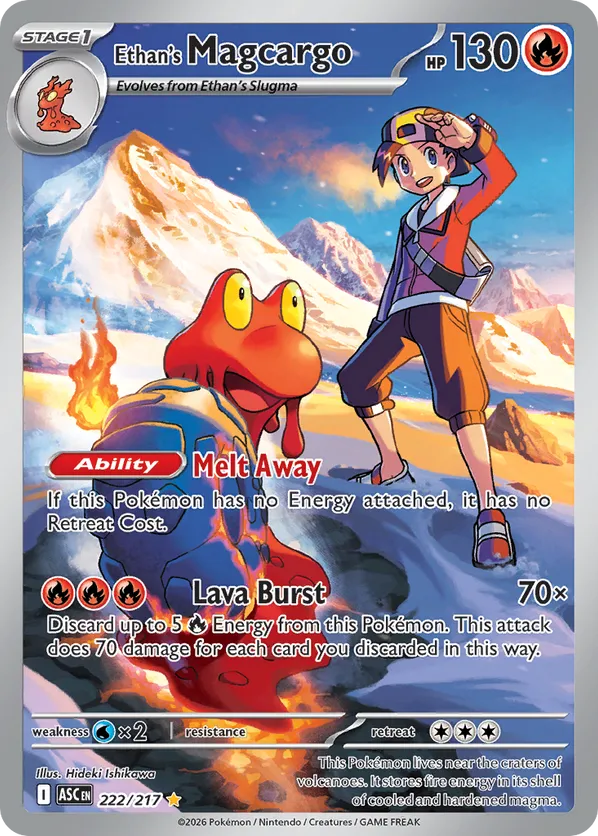 Ethan's Magcargo | ASC: Ascended Heroes | 222/217 | Illustration Rare | Pokemon