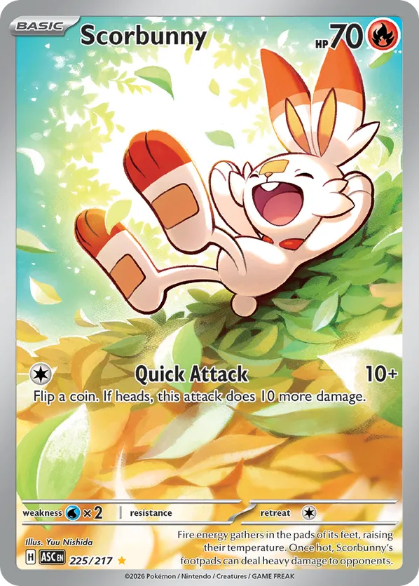 Scorbunny | ASC: Ascended Heroes | 225/217 | Illustration Rare | Pokemon