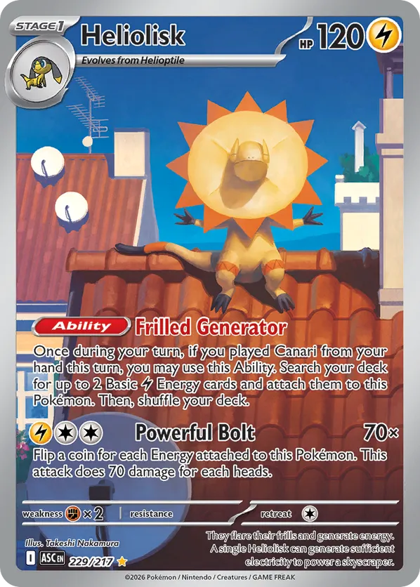 Heliolisk | ASC: Ascended Heroes | 229/217 | Illustration Rare | Pokemon