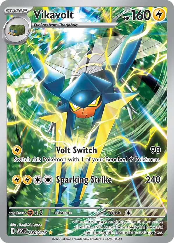 Vikavolt | ASC: Ascended Heroes | 230/217 | Illustration Rare | Pokemon