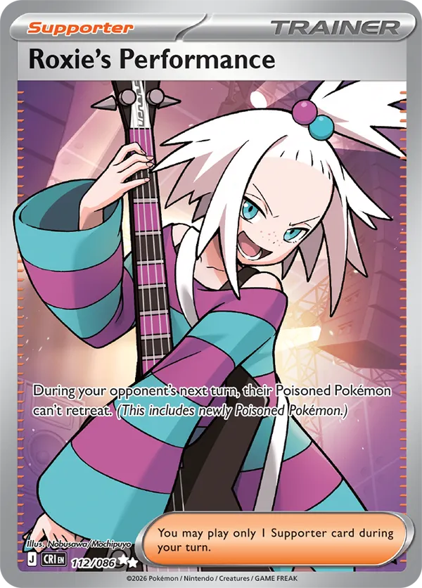Roxie's Performance | CRI: Chaos Rising | 112/086 | Ultra Rare | Pokemon