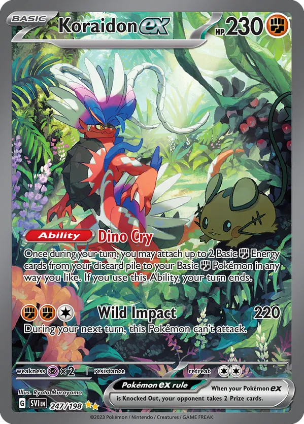 Koraidon ex | SV1: Scarlet & Violet | 247/198 | Secret Illustration Rare | Pokemon