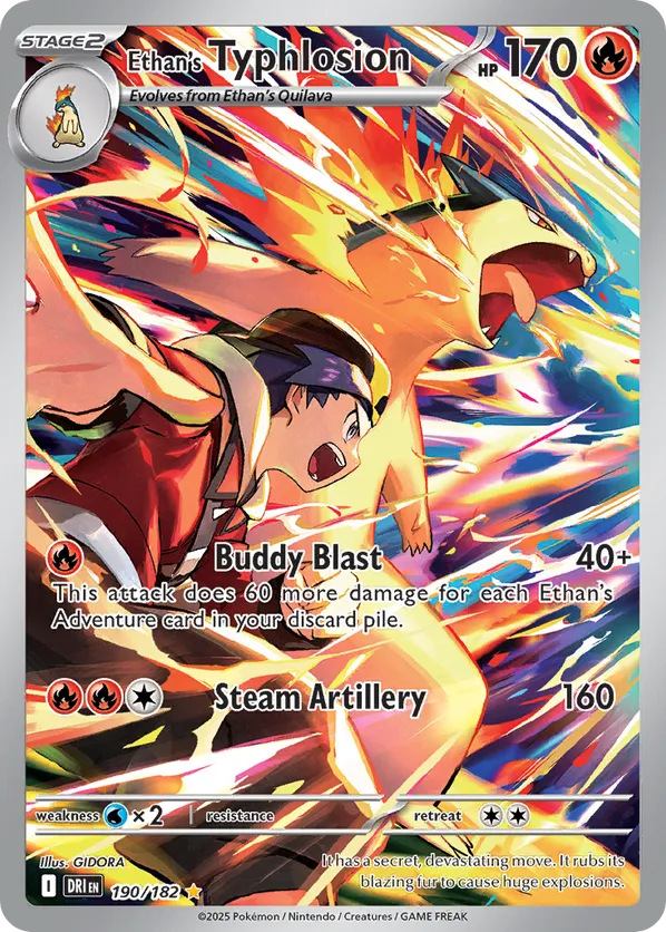 Ethan's Typhlosion | DRI: Destined Rivals | 190/182 | Illustration Rare | Pokemon