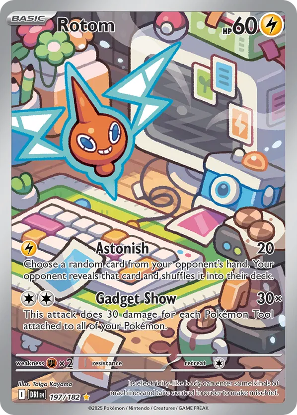 Rotom | DRI: Destined Rivals | 197/182 | Illustration Rare | Pokemon