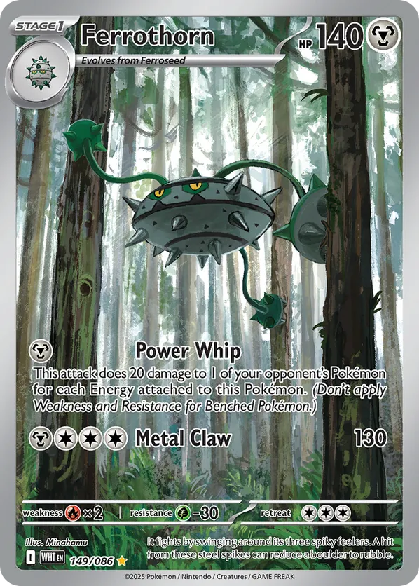 Ferrothorn | WHT: White Flare | 149/086 | Illustration Rare | Pokemon