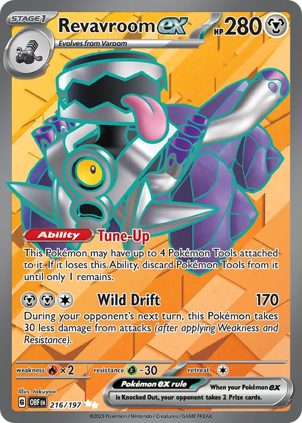Revavroom ex | OBF: Obsidian Flames | 216/197 | Ultra Rare | Pokemon