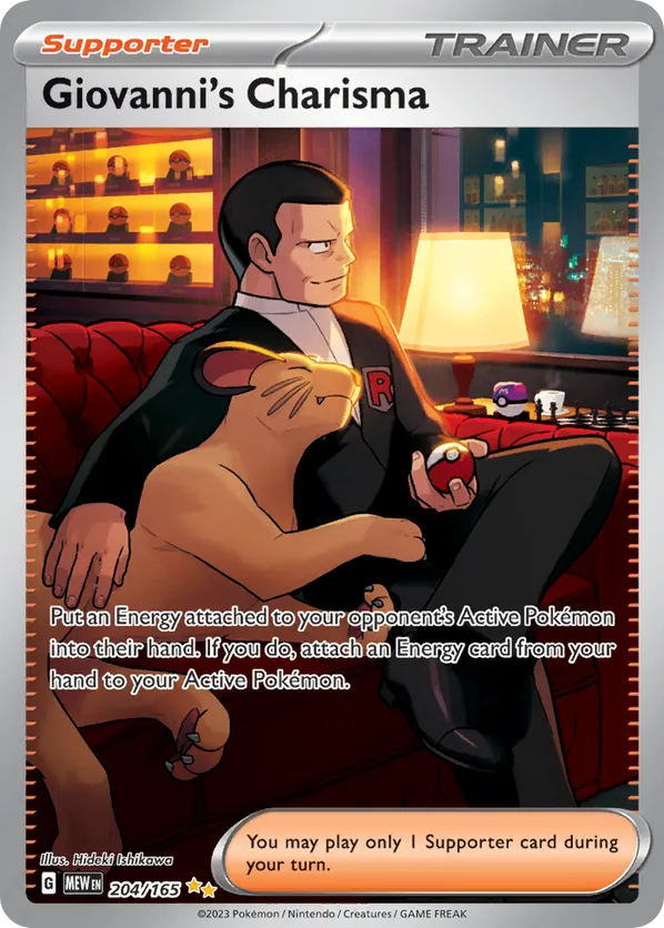 Giovanni's Conviction | MEW: 151 | 204/165 | Special Illustration Rare | Pokemon