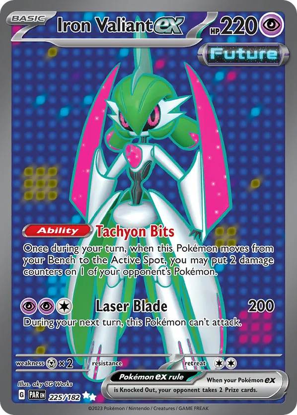 Iron Valiant ex | PAR: Paradox Rift | 225/182 | Ultra Rare | Pokemon