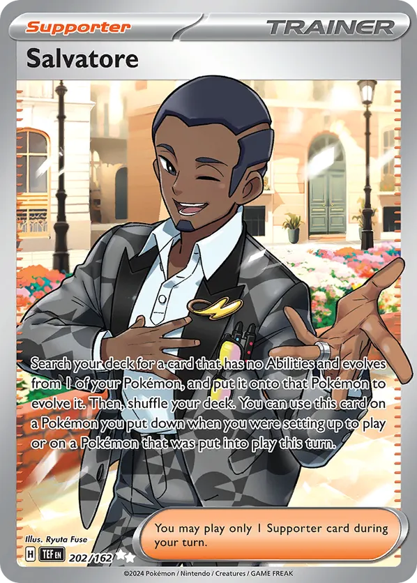 Salvatore | TEF: Temporal Forces | 202/162 | Ultra Rare | Pokemon