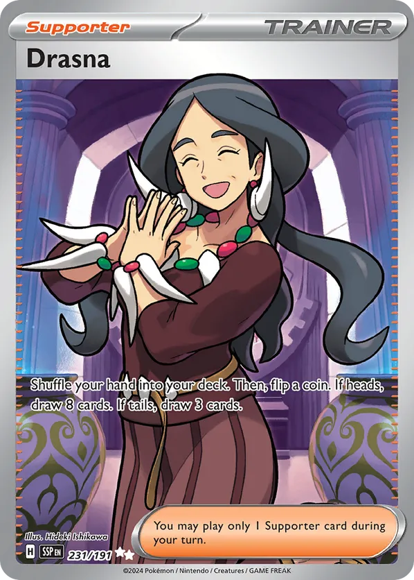 Drasna | SSP: Surging Sparks | 231/191 | Ultra Rare | Pokemon