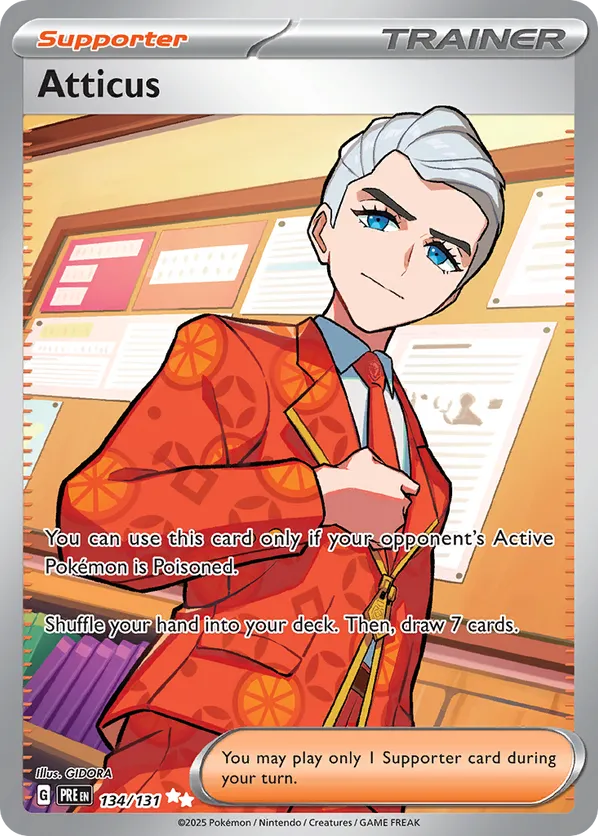 Atticus | PRE: Prismatic Evolutions | 134/131 | Ultra Rare | Pokemon