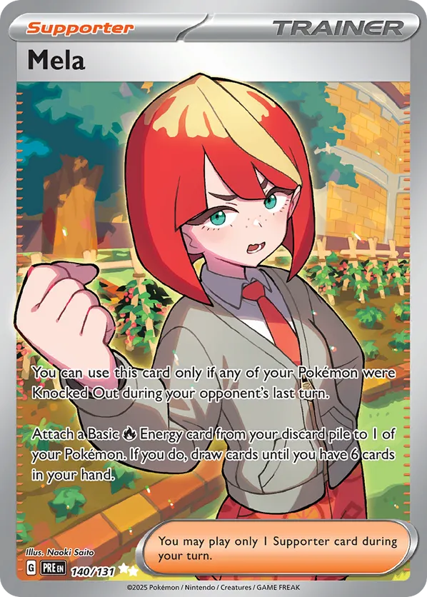 Mela | PRE: Prismatic Evolutions | 140/131 | Ultra Rare | Pokemon