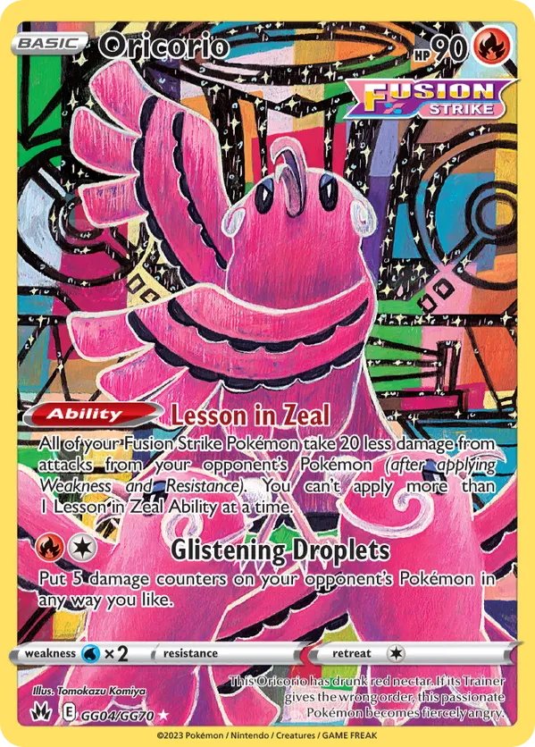 Oricorio | Crown Zenith: Galarian Gallery | GG04/GG70 | Ultra Rare | Pokemon