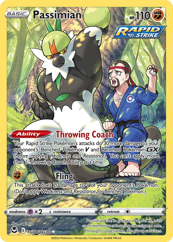 Passimian | Silver Tempest: Trainer Gallery | TG08/TG30 | Ultra Rare | Pokemon