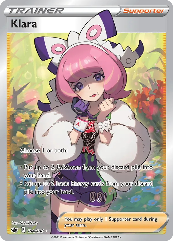 Klara | CRE: Chilling Reign | 194/198 | Ultra Rare | Pokemon
